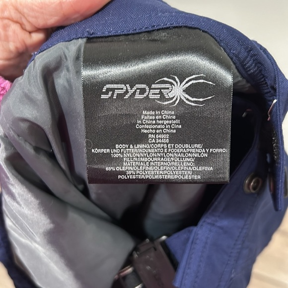 Mens Spider ski snowboard pants overalls navy blue medium - Picture 9 of 9